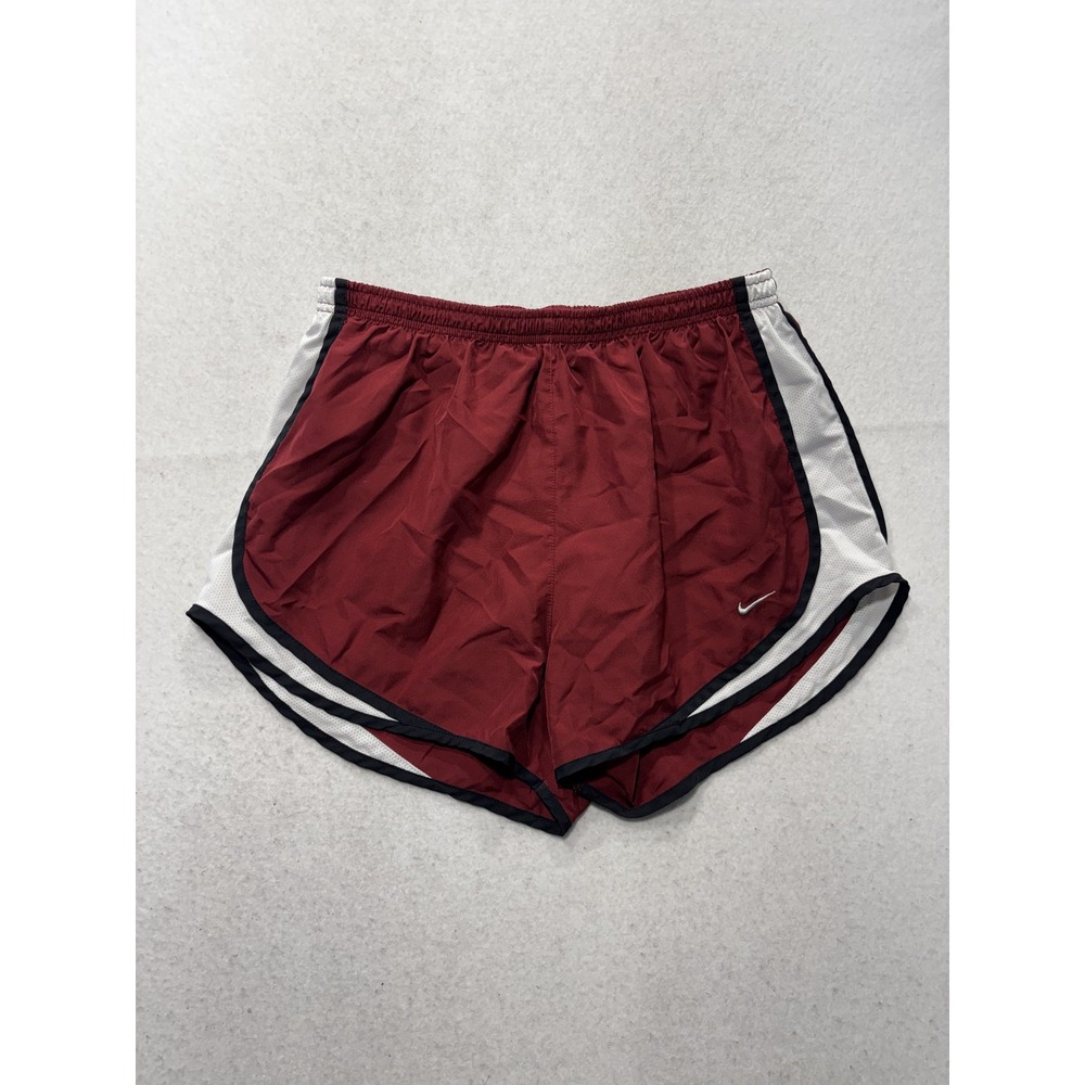 Nike Running Shorts Womens Large Red Dri-FIT 7" Inseam Lightweight Athletic